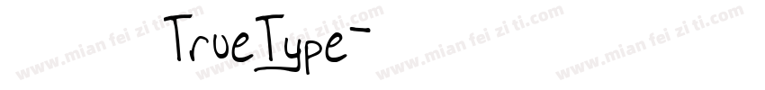 方框号 常规TrueType字体转换